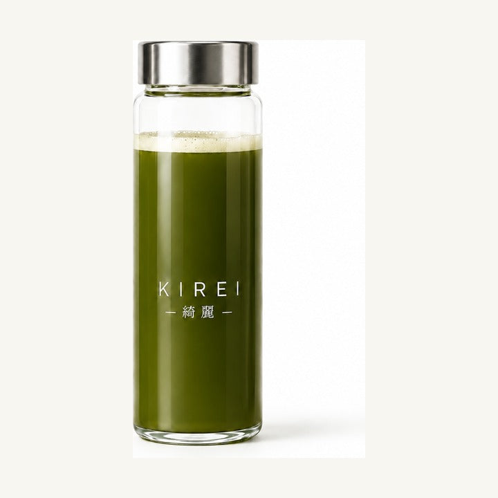 High-resolution image of the KIREI glass bottle